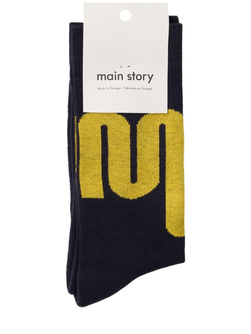Main Story: Chaussettes longues en mélange de coton bio