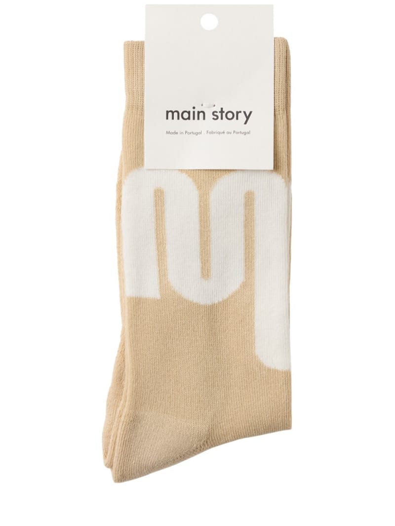 Main Story: Organic cotton blend long socks