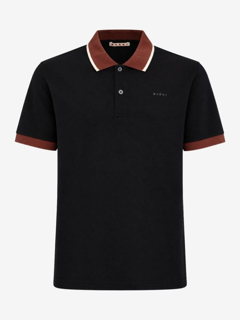 Marni: Polo de algodón de manga larga