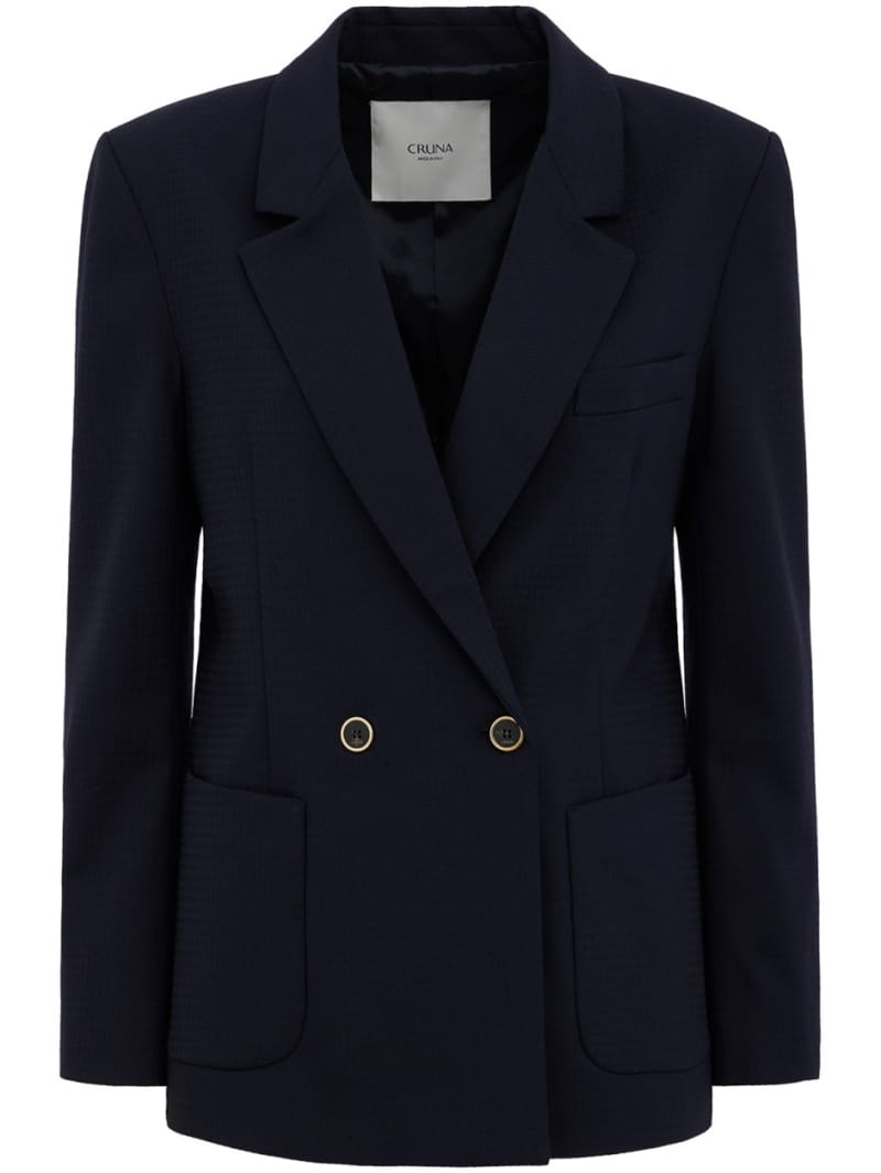 CRUNA: Blazer de doble botonadura de corte regular