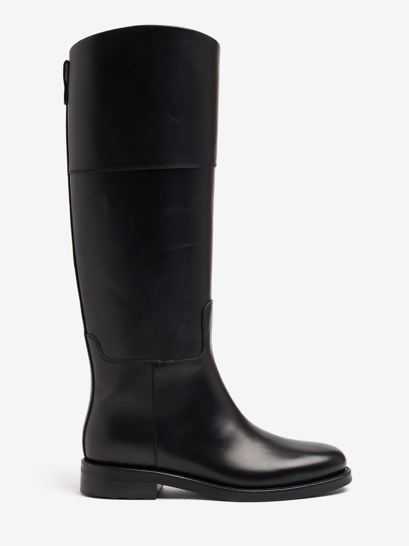 FABI: Bottes hautes en cuir de veau