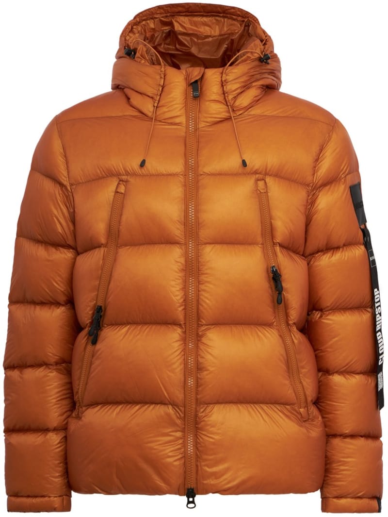 OUTHERE: Hooded nylon down jacket