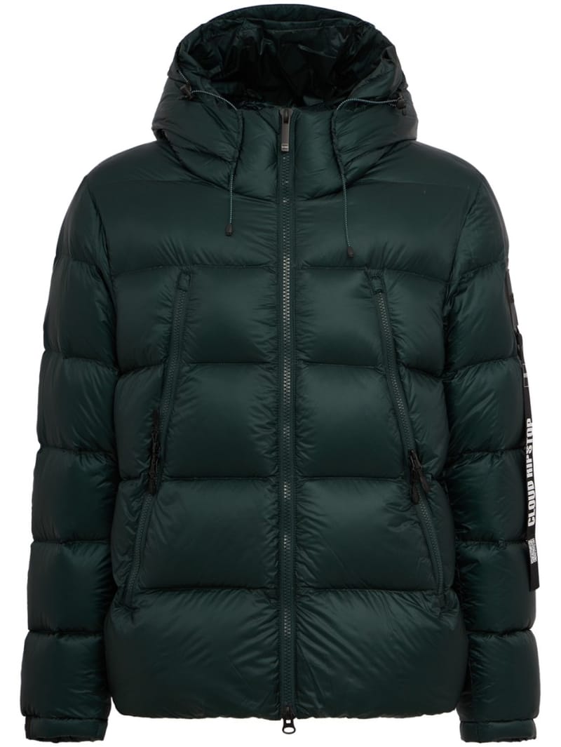 OUTHERE: Hooded nylon down jacket