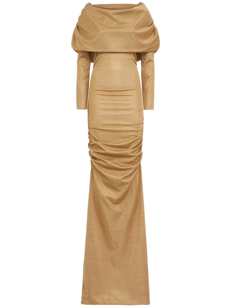 Giuseppe Di Morabito: Robe longue drapée en jersey