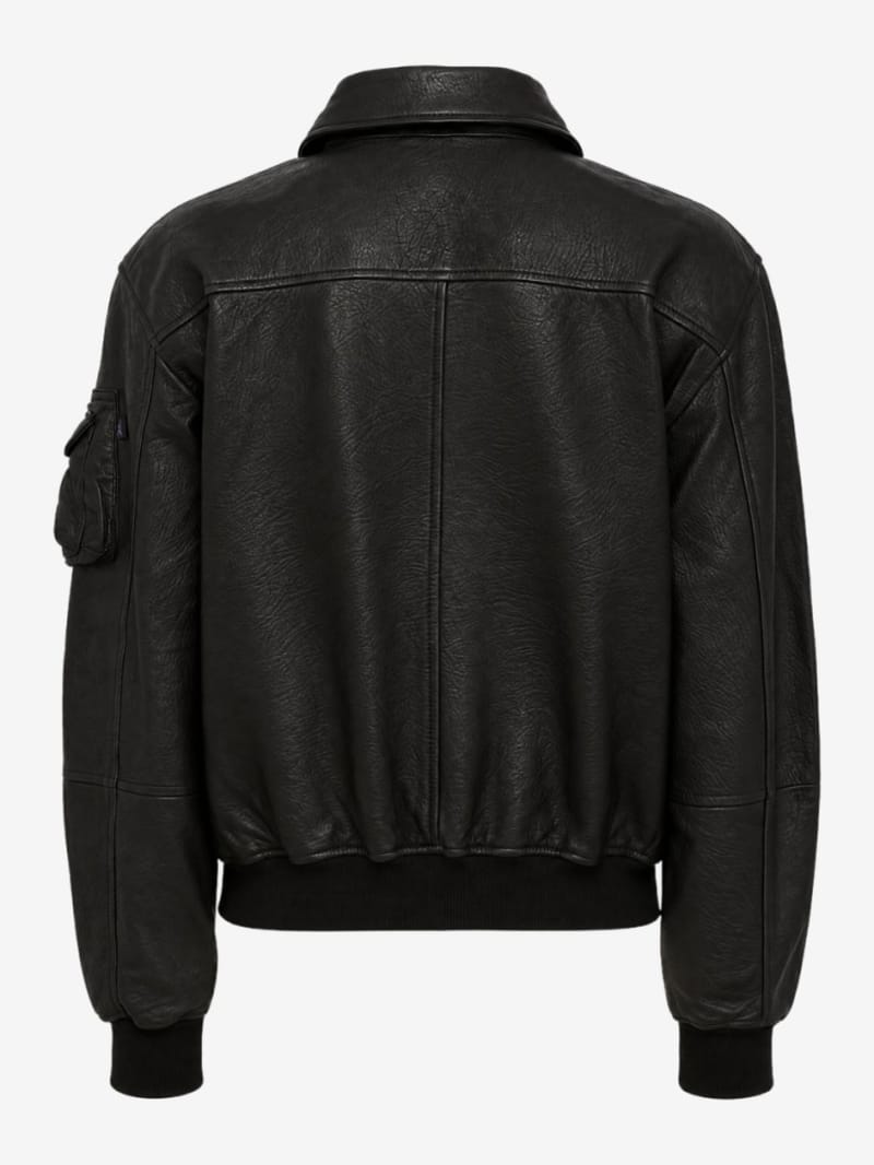 Alpha Industries - CWU-36/P leather UV bomber jacket