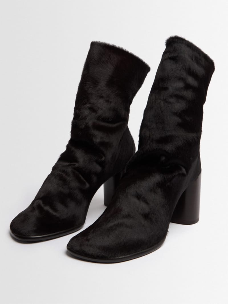 Lemaire - 80mm Glove heeled ankle boots