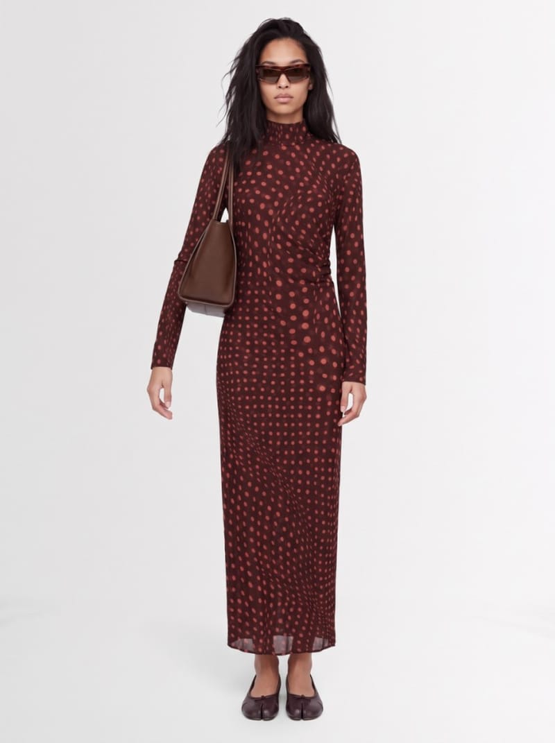Stella McCartney - Polka-dot mesh maxi dress