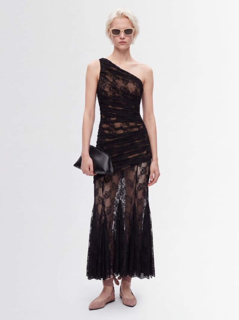 Giuseppe Di Morabito - One-shoulder lace maxi dress