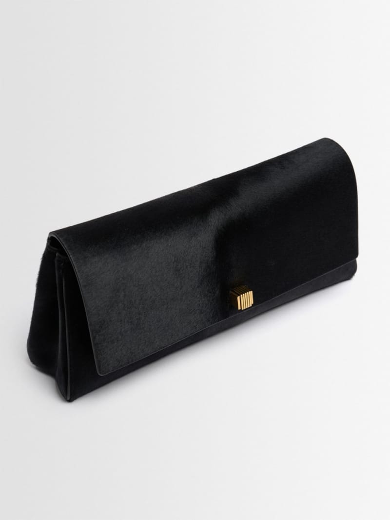 Khaite - Clutch with fluted metal closure