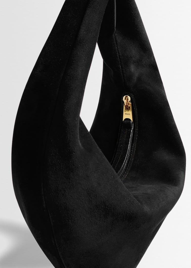 Khaite - Mini Olivia suede hobo bag