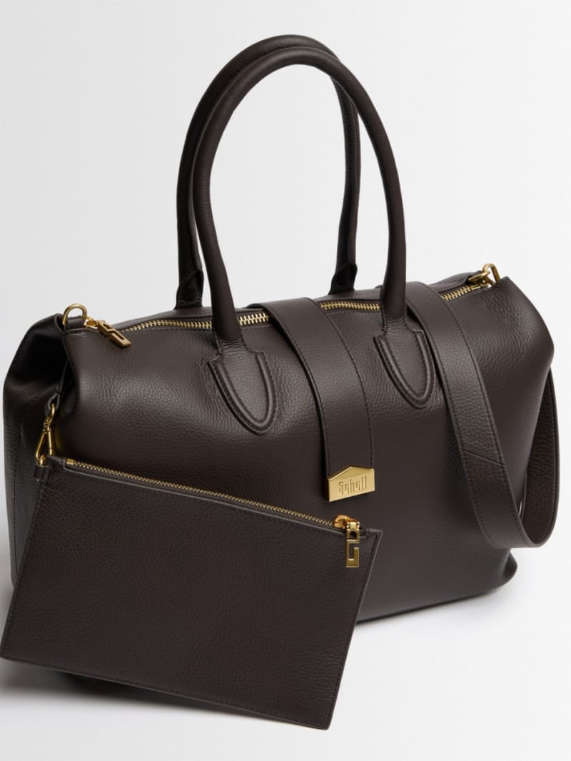 SCHELL - Large calfskin leather doctor bag
