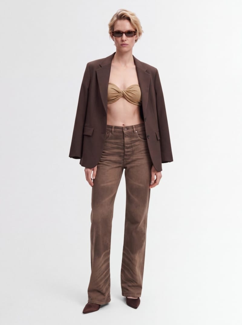 Giuseppe Di Morabito - Metallic mesh bandeau bra top