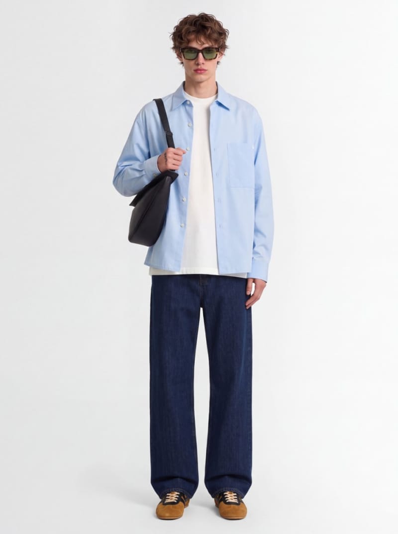 Jil Sander - Cotton poplin shirt with pocket