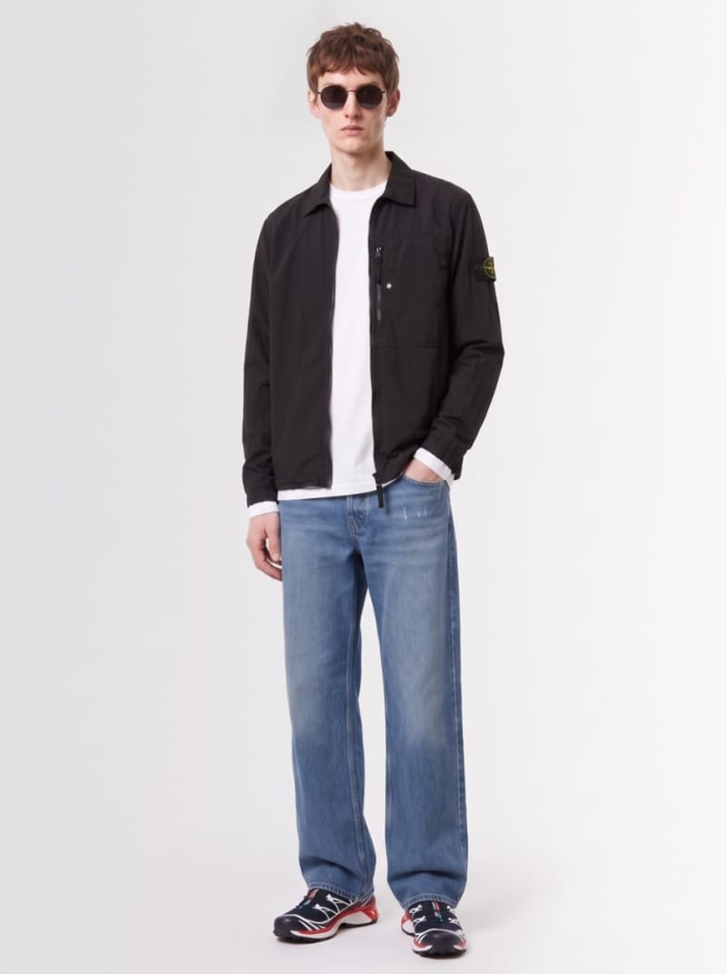 Stone Island - Zip overshirt with chest pocket
