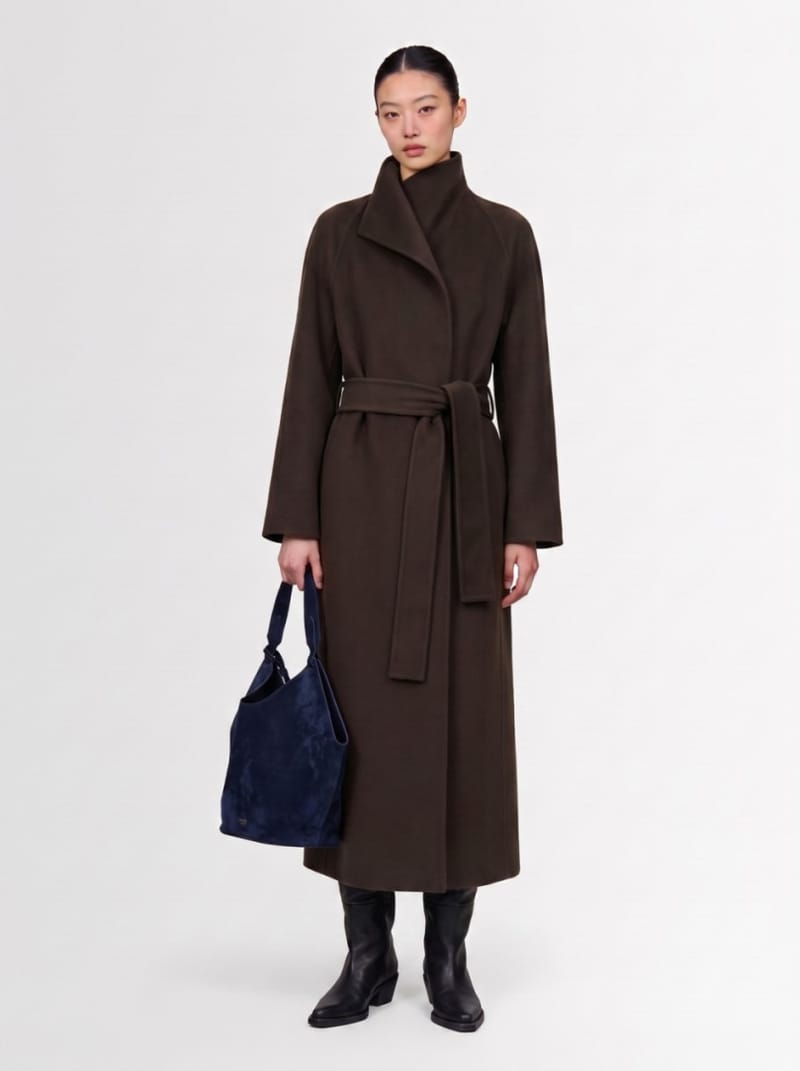 Khaite - Wool coat with belt