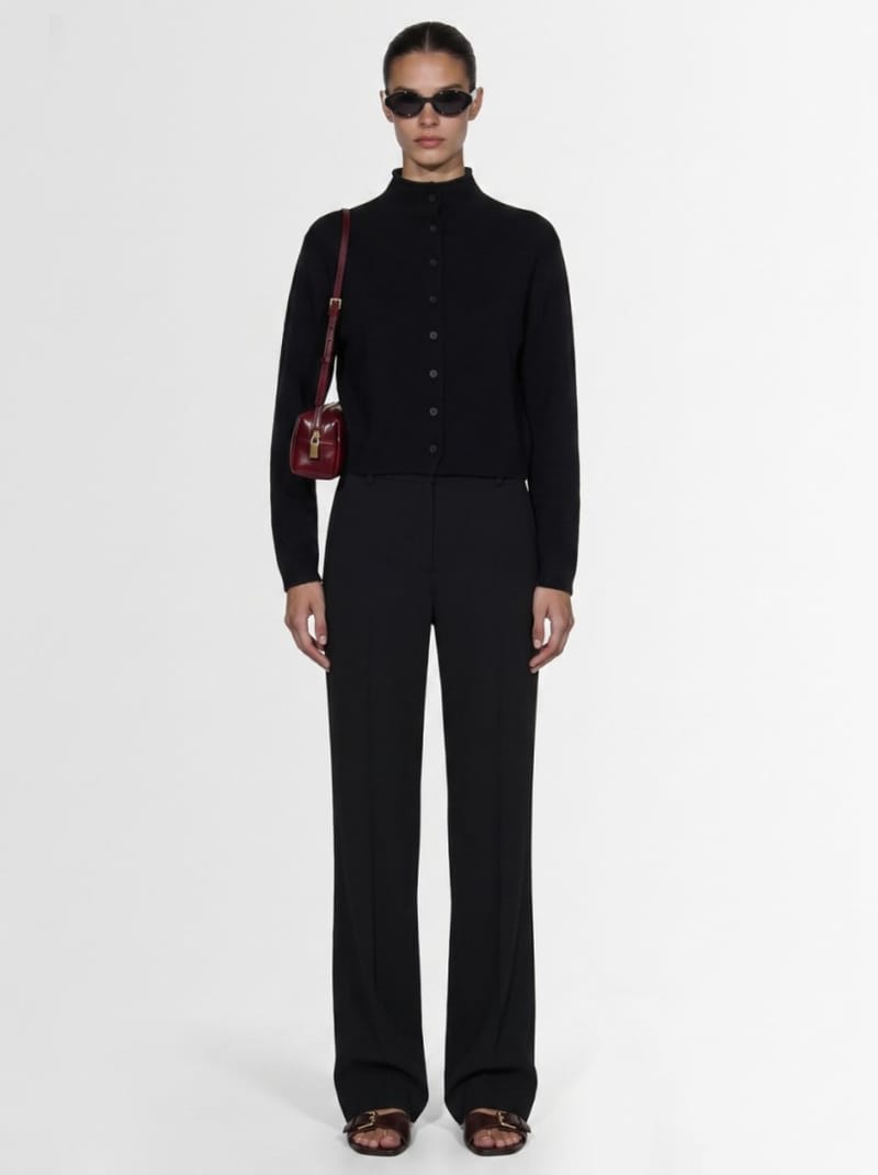 Khaite - Cropped wool and cashmere cardigan