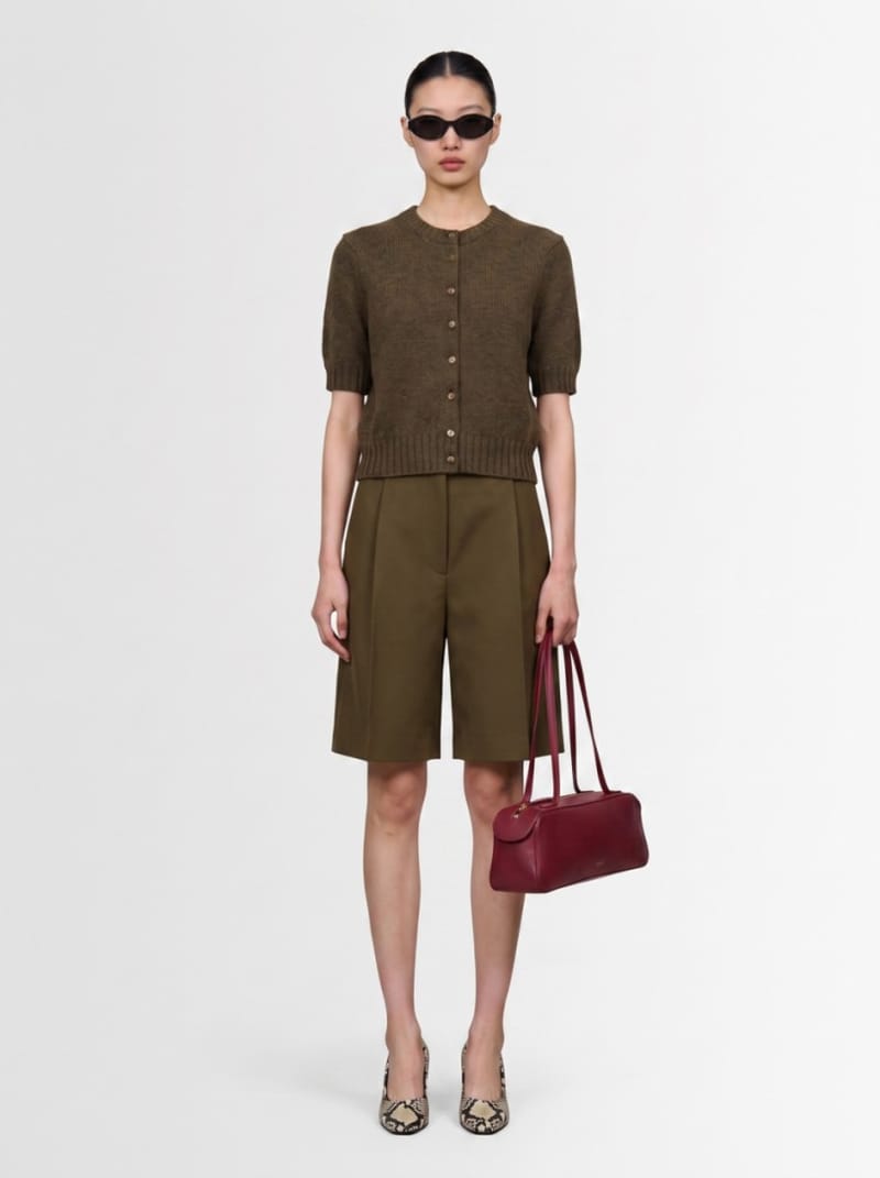 Khaite - Short-sleeved cashmere cardigan