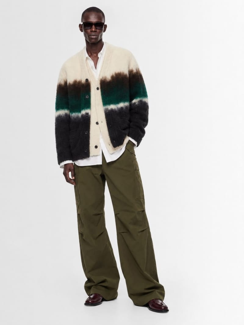 Sacai - Chusen-Dyed Knit Cardigan