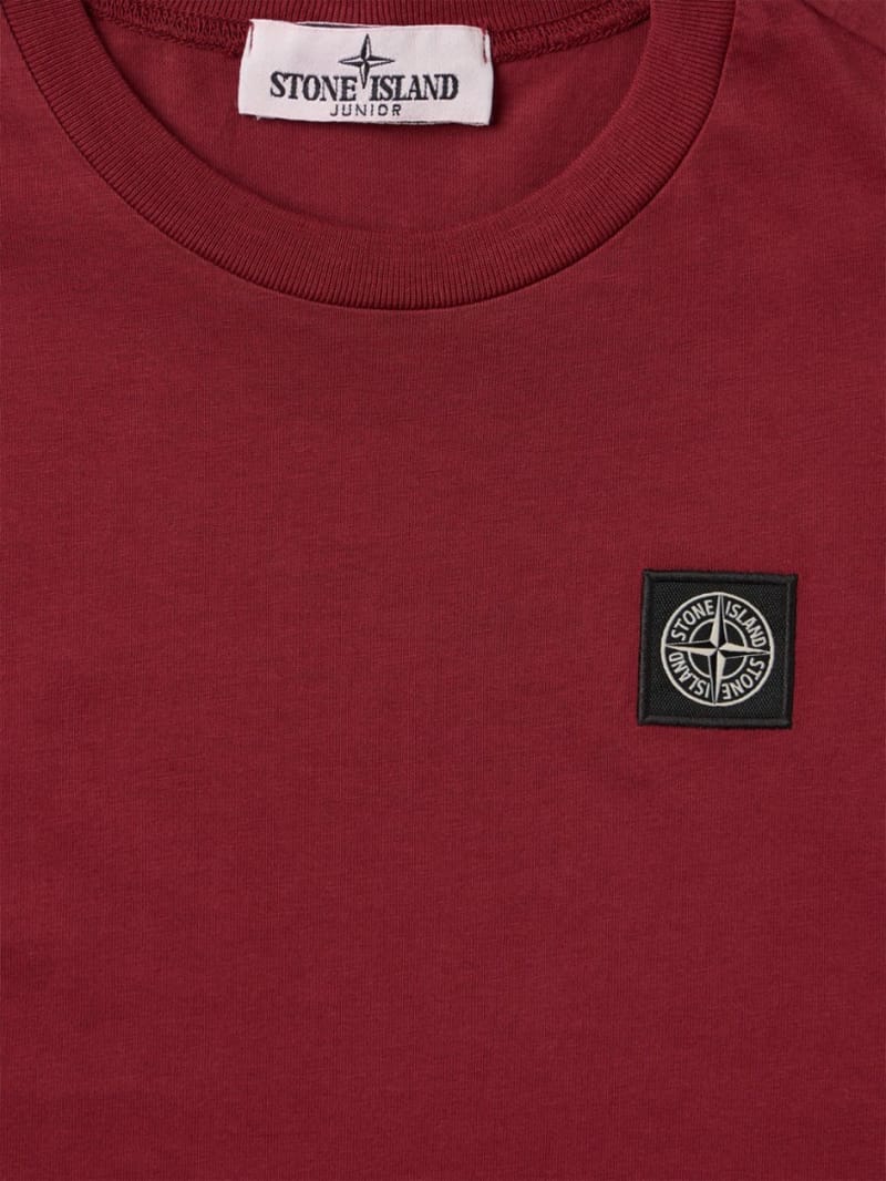 Stone Island Junior - Cotton jersey t-shirt w/logo