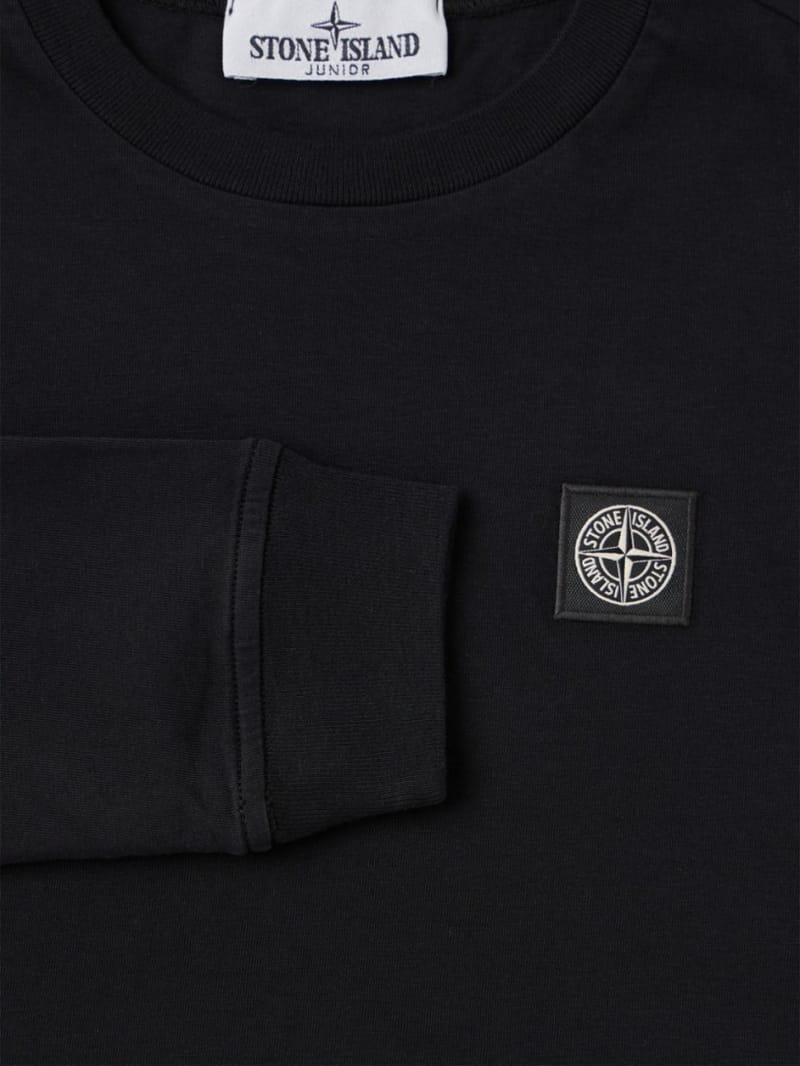 Stone Island Junior - Cotton long-sleeve T-shirt