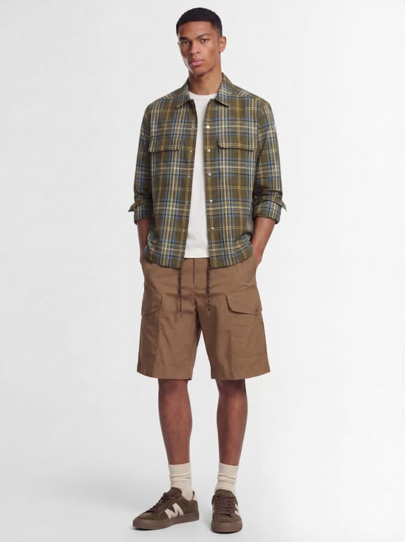 Moncler - Cotton poplin cargo shorts