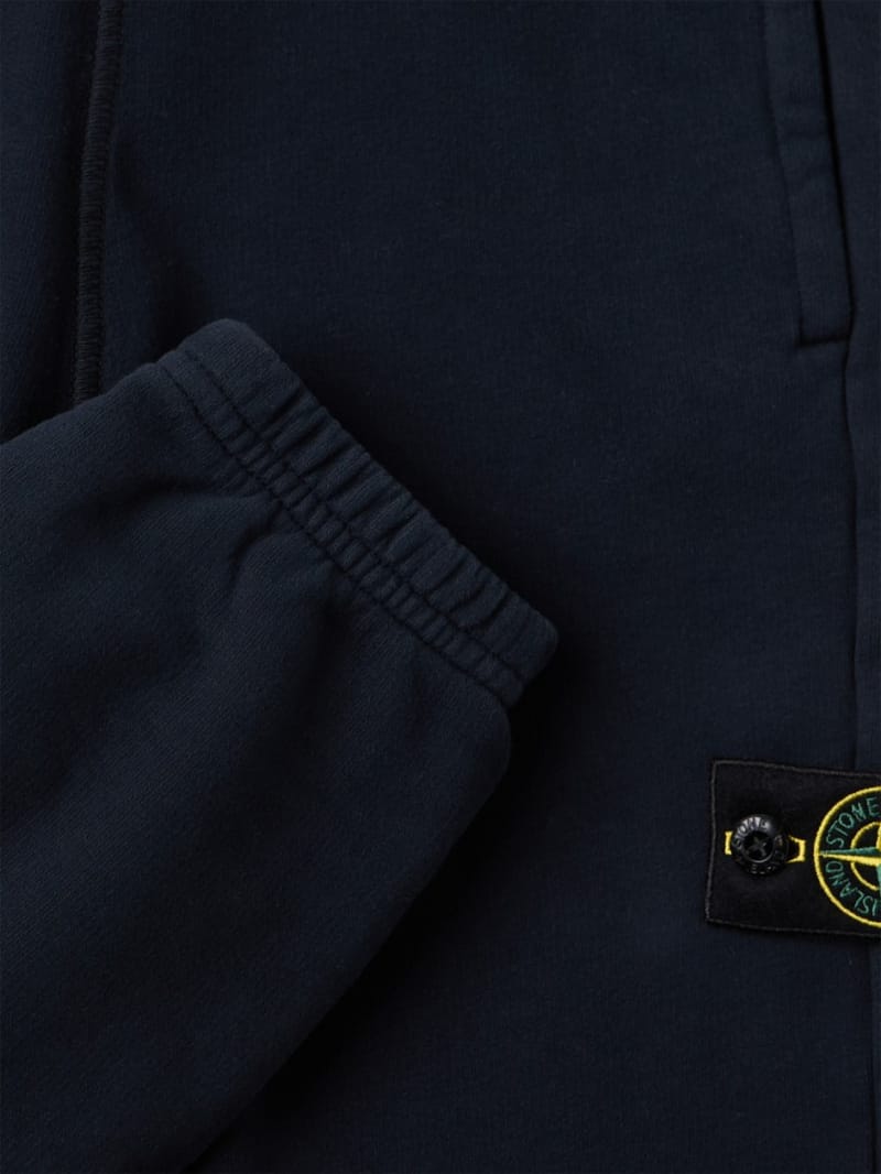 Stone Island Junior - Cotton sweatpants with badge