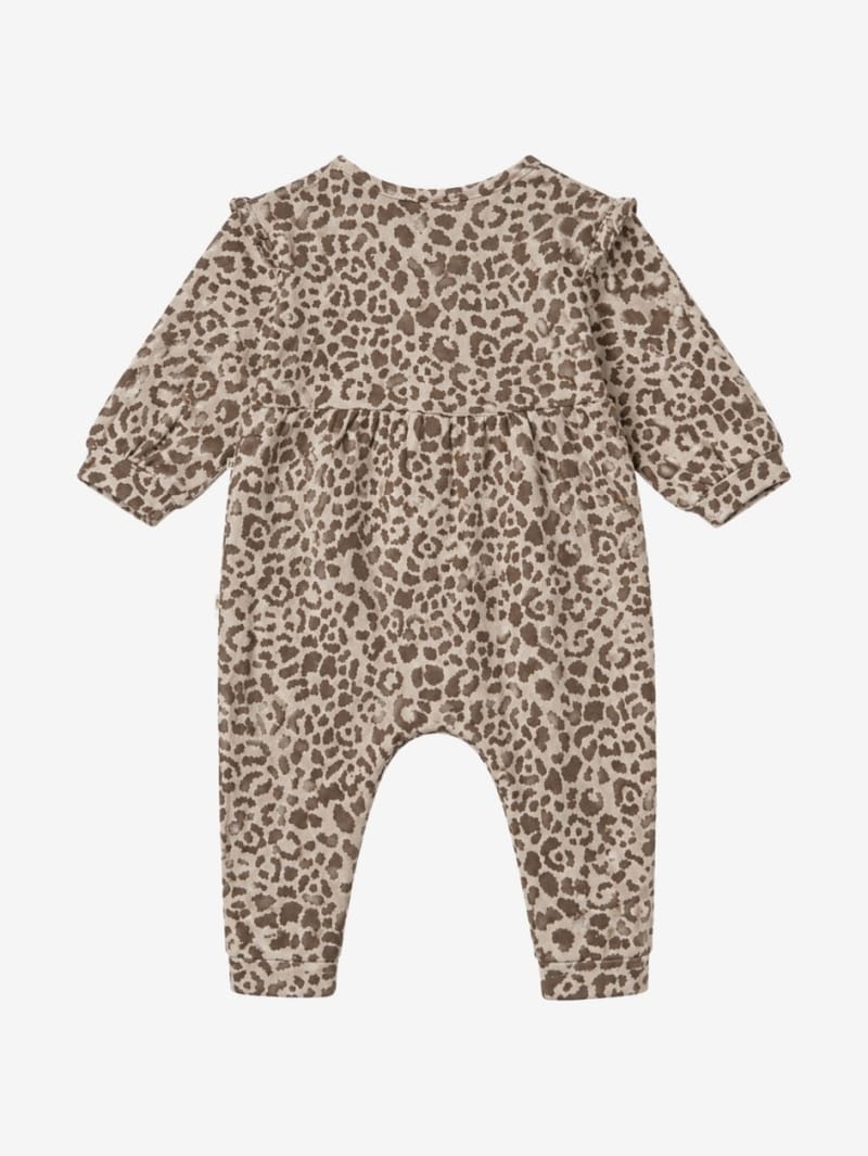 1 + IN THE FAMILY: Leopard romper with ruffles
