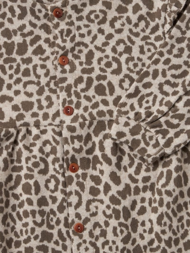 1 + IN THE FAMILY: Leopard romper with ruffles