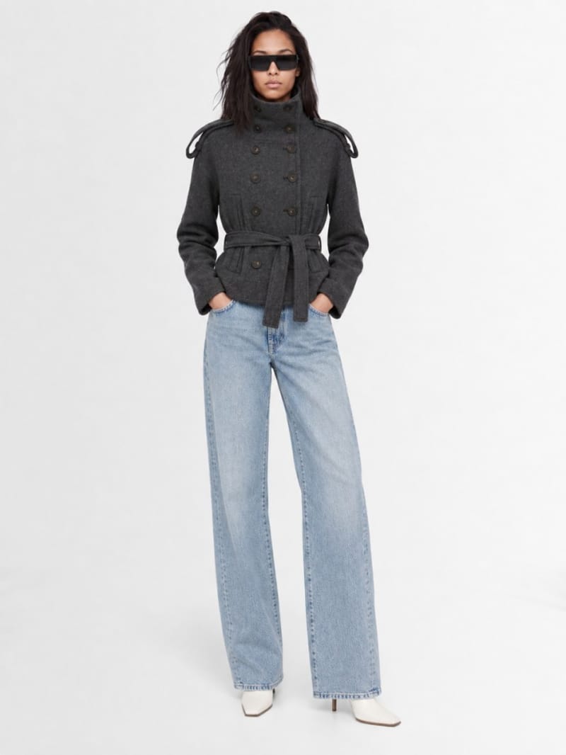 7 For All Mankind - Cropped double-breasted wool jacket