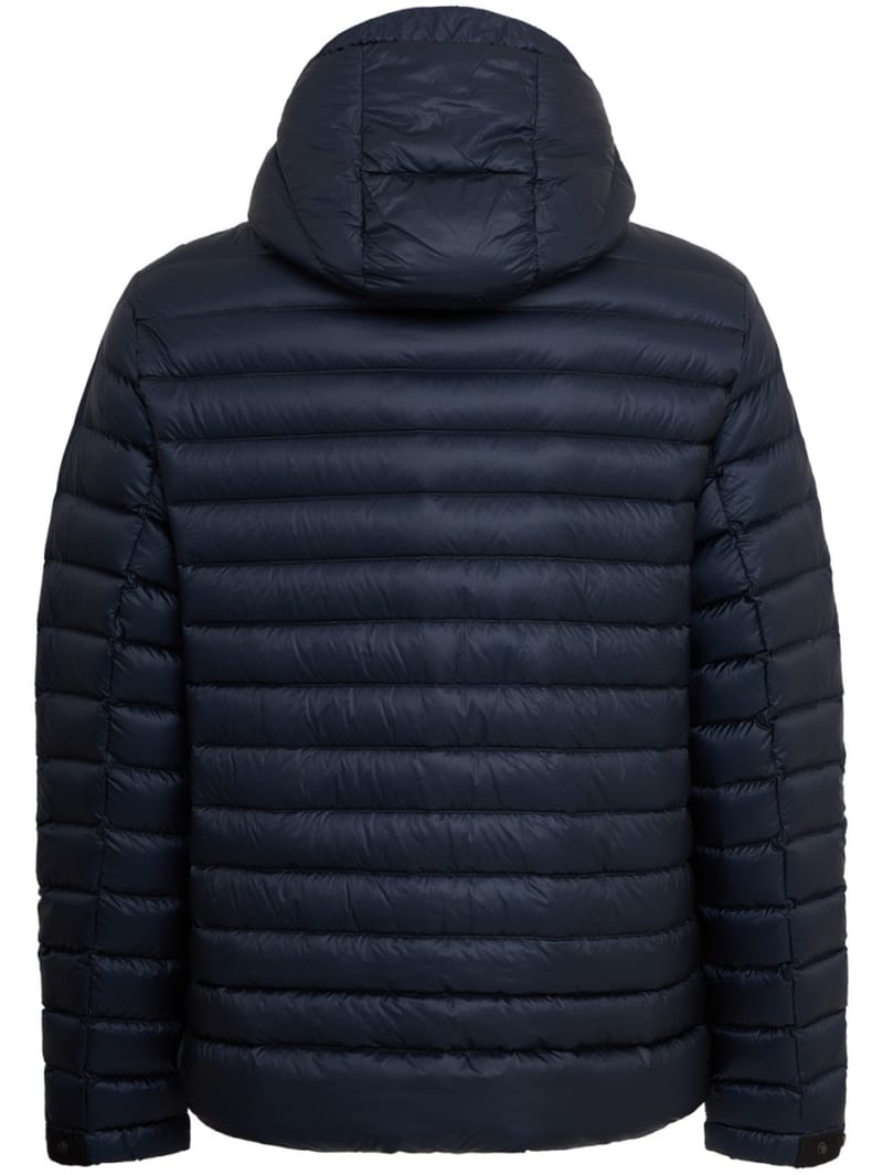 OUTHERE: Drift hooded nylon down jacket