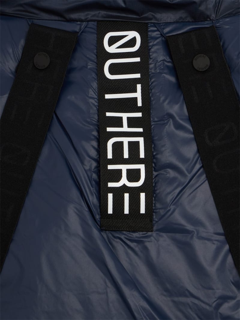OUTHERE: Drift hooded nylon down jacket