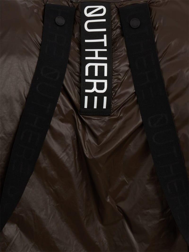 OUTHERE: Drift hooded nylon down jacket