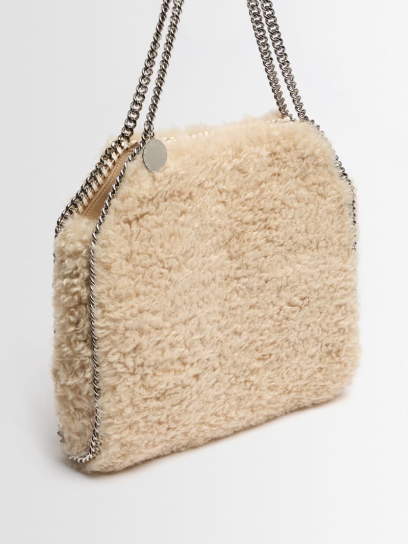 Stella McCartney - Falabella shearling-effect tote bag