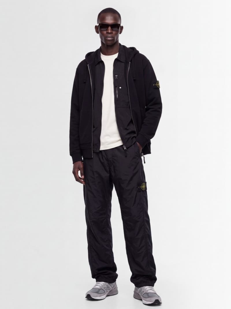 Stone Island - Zip-up hooded sweatshirt