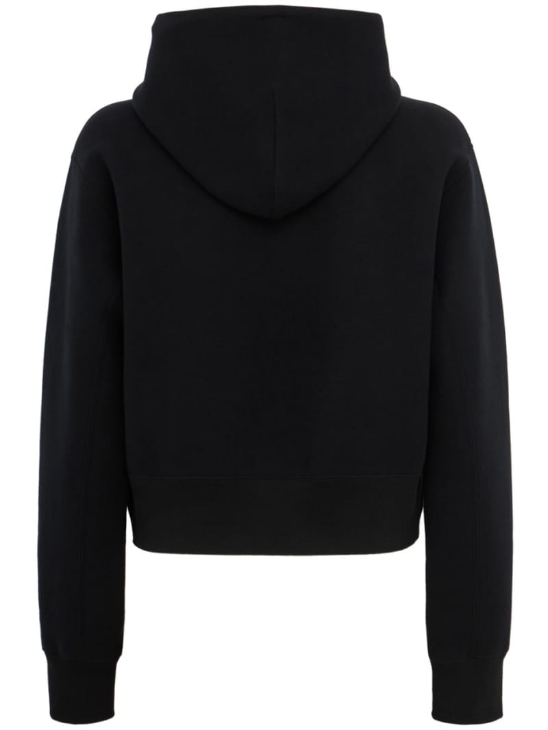 Sacai - Cropped drawstring hoodie