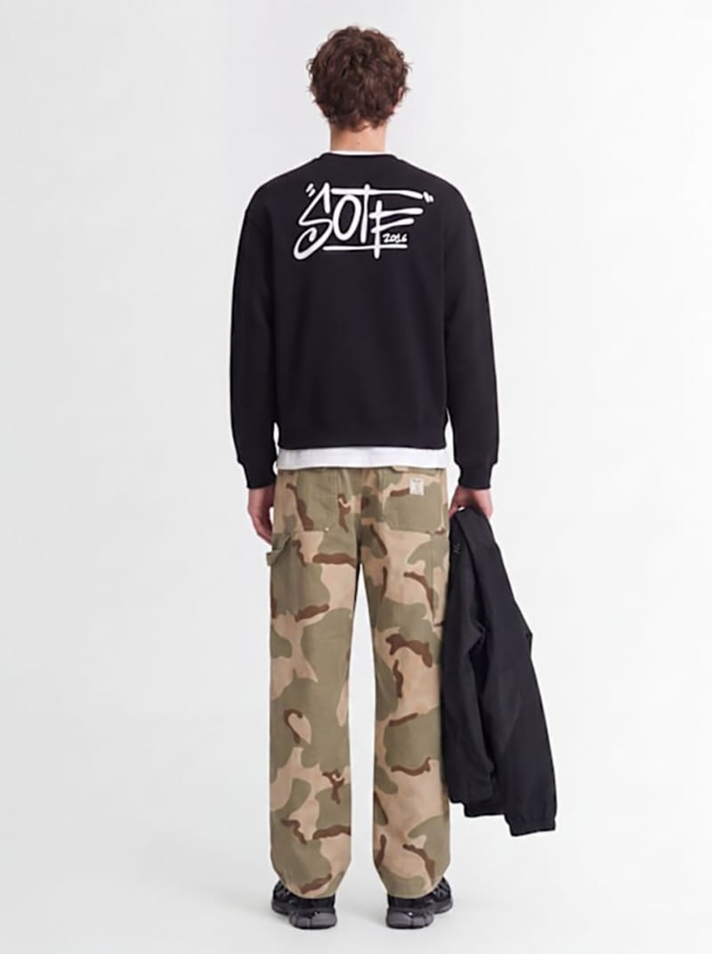 SOTF - Cotton crewneck sweatshirt with print