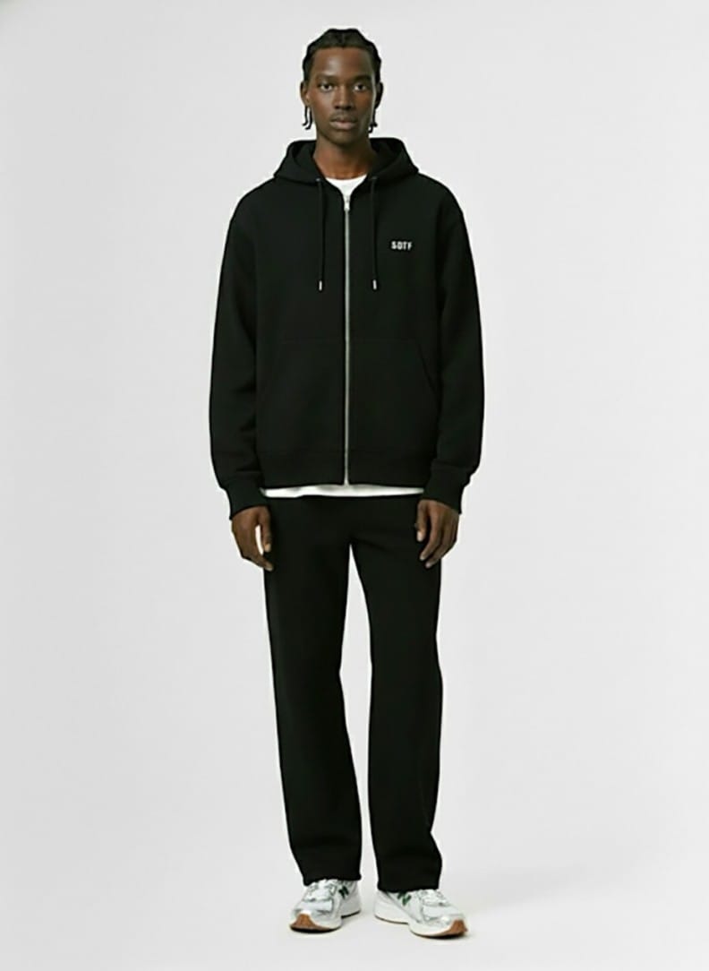 SOTF - Cotton zip-up hoodie with logo