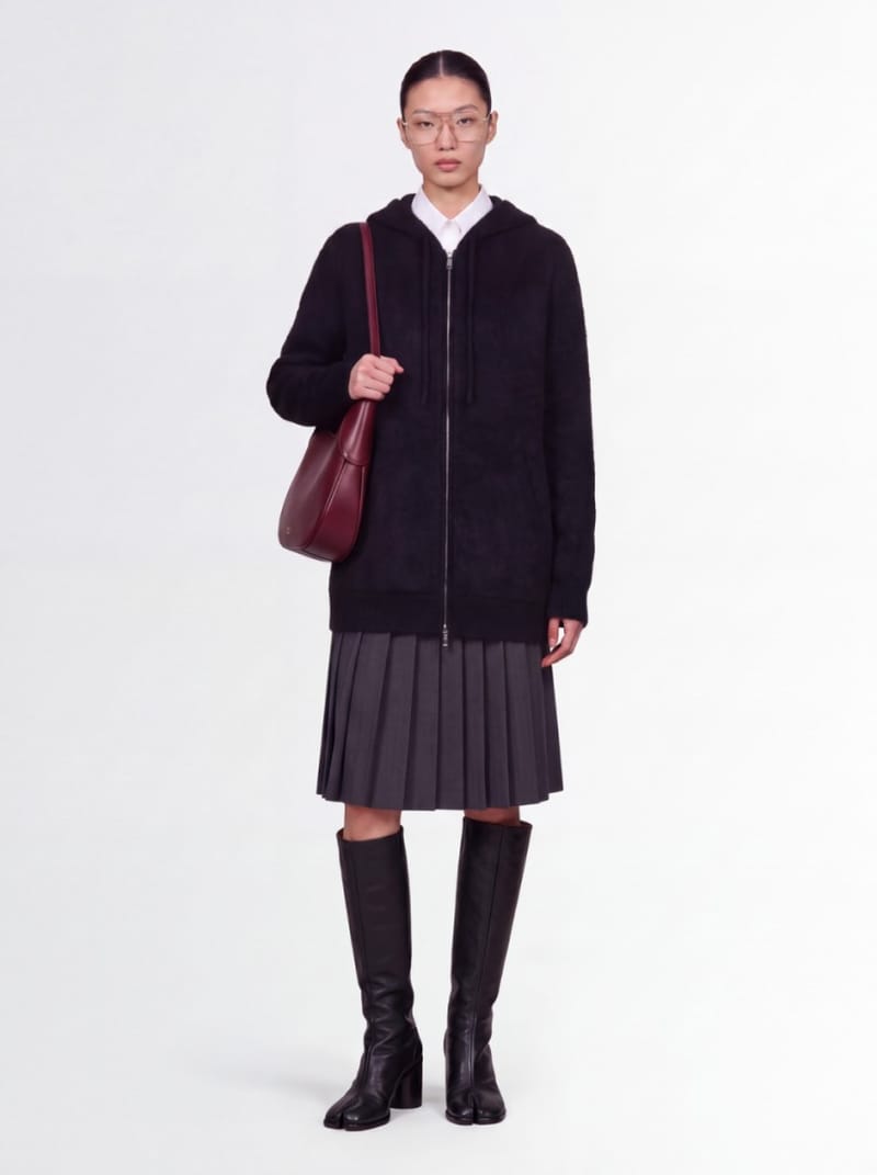 7 For All Mankind - Alpaca knit zip-up hoodie