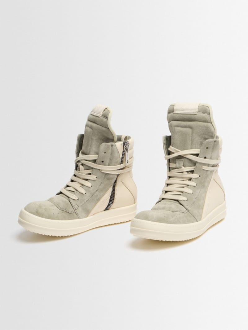 Rick Owens - Geobasket suede high-top sneakers