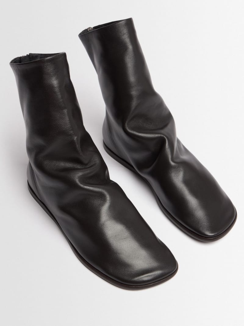 Lemaire - Lambskin ankle boots with zip