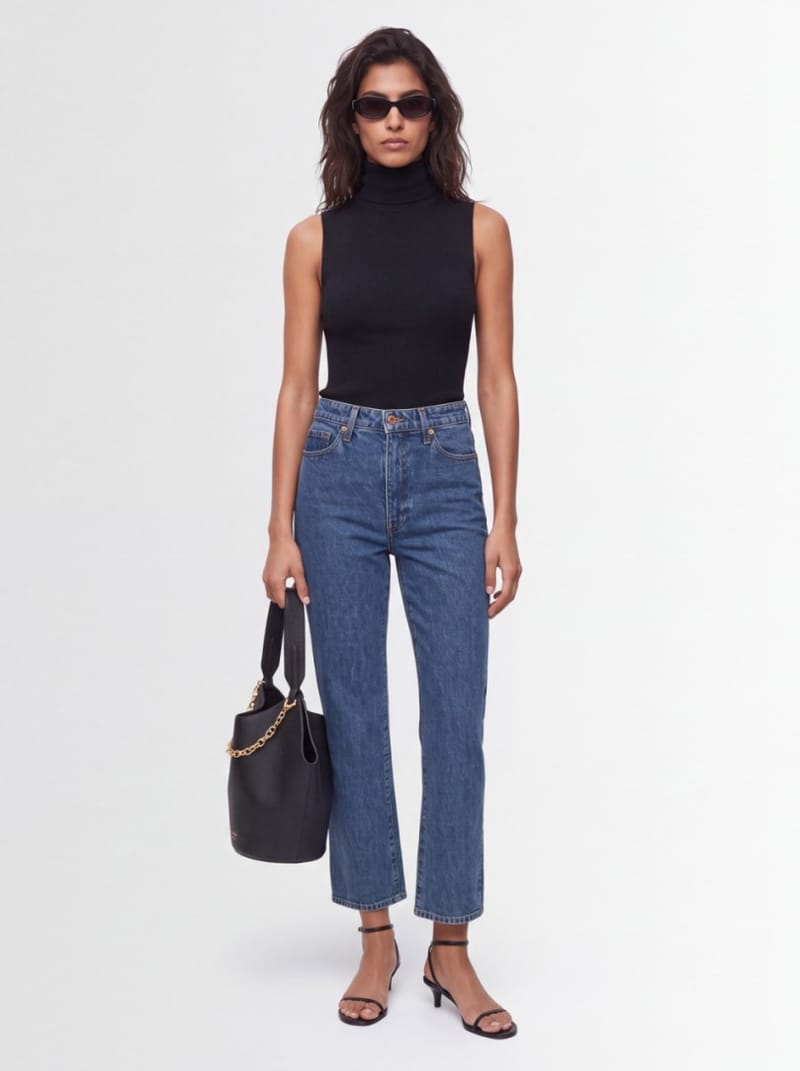 Khaite - Abigail cotton flared jeans