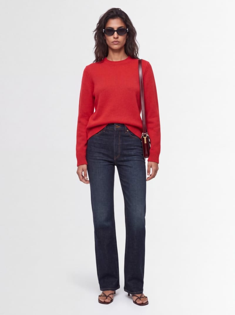 Khaite - Cotton denim flare jeans