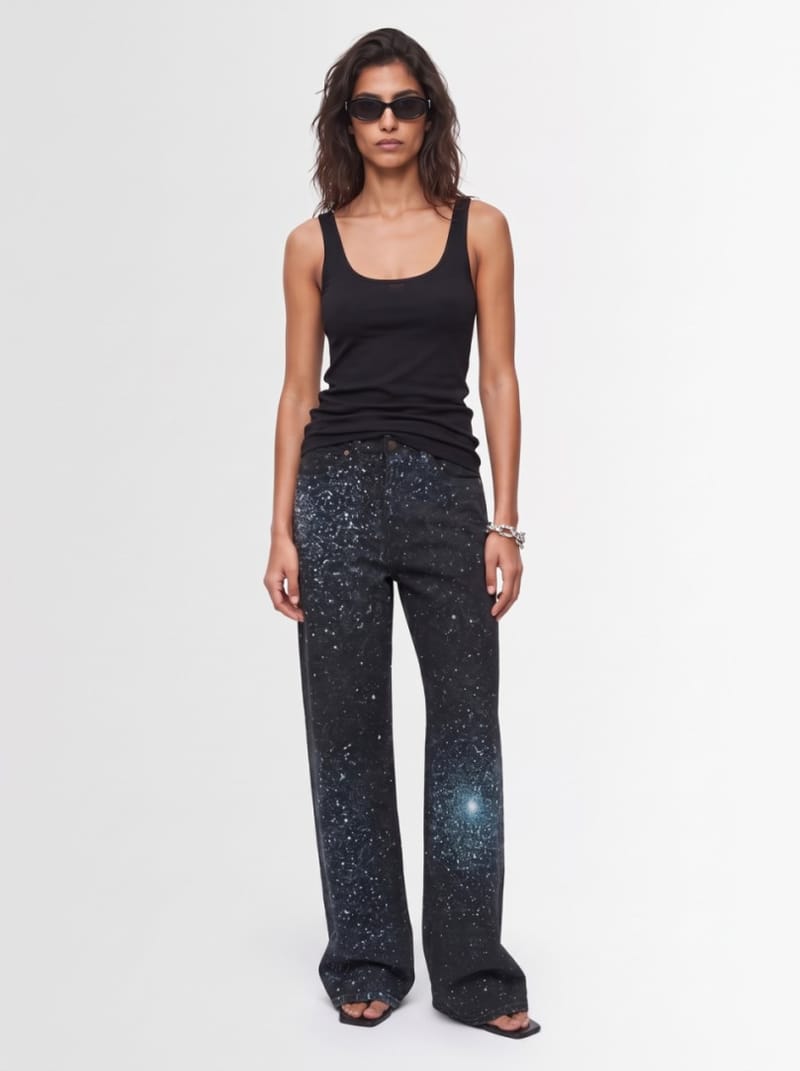 Giuseppe Di Morabito - Wide-leg jeans with crystals