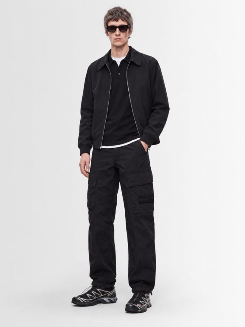 Stone Island - Cotton cargo pants with utility pockets