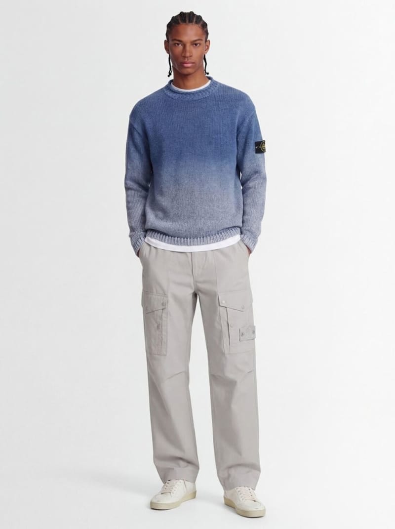 Stone Island - Ribbed cotton crewneck sweater
