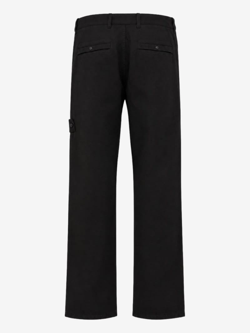 Stone Island - Logo cotton slim pants