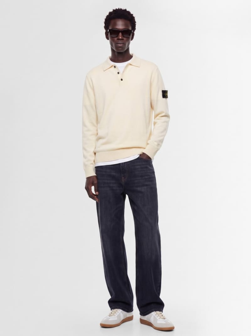 Stone Island - Knit polo sweater with buttons