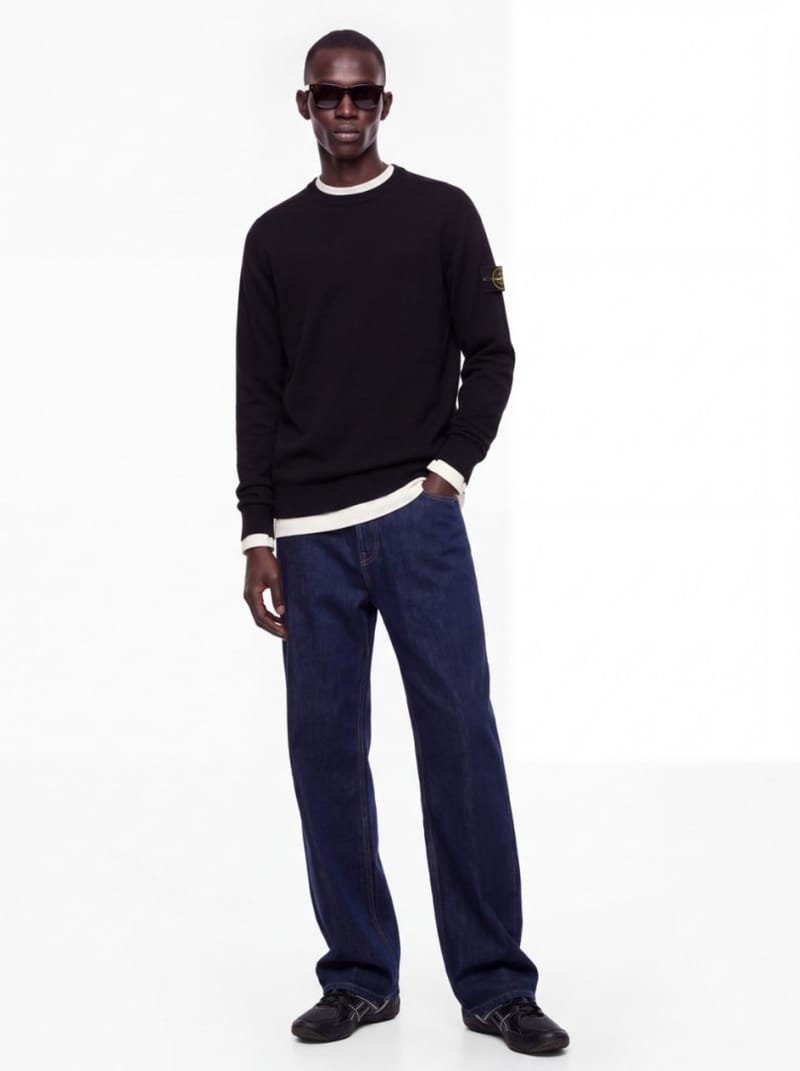 Stone Island - Logo crewneck knit sweater