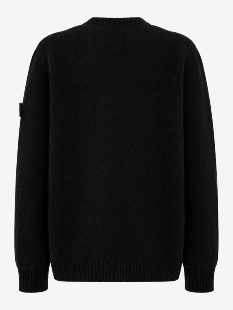 Stone Island - Logo crewneck knit sweater