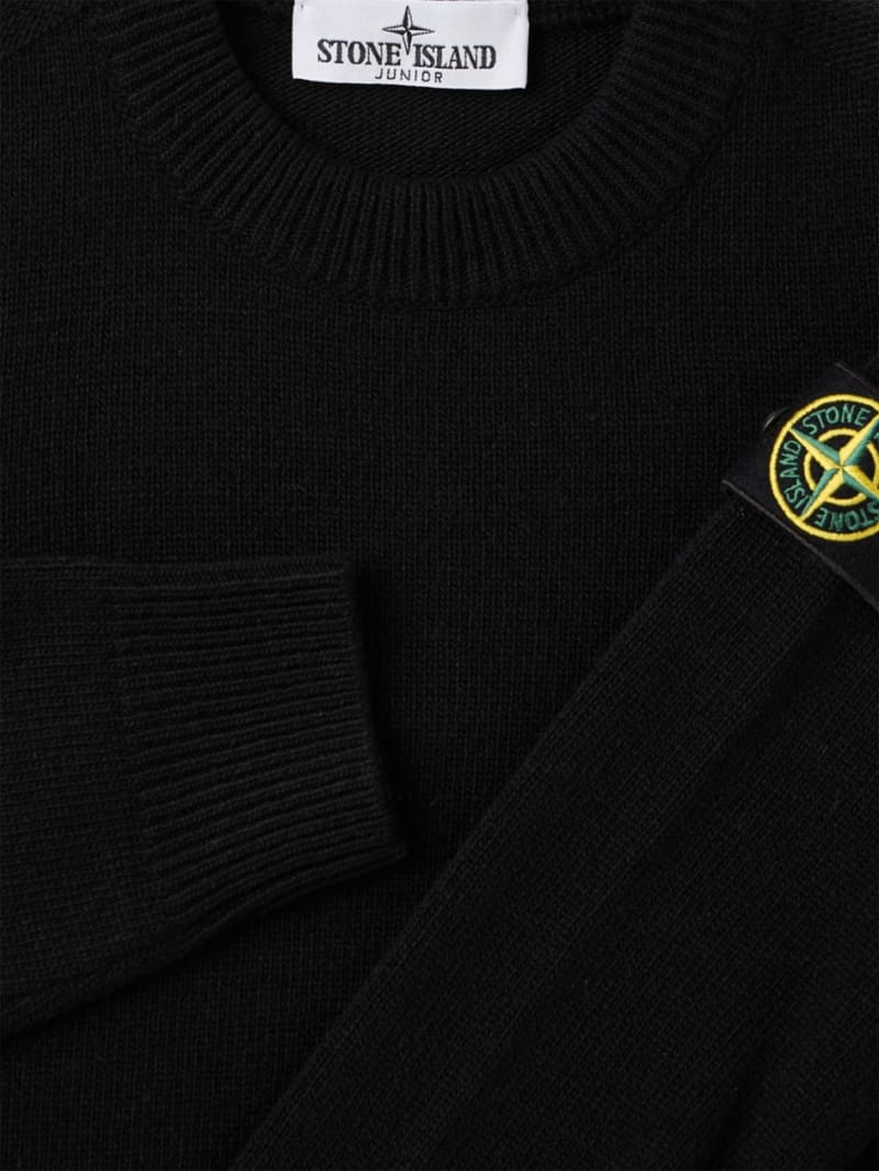 Stone Island Junior - Crewneck sweater with badge